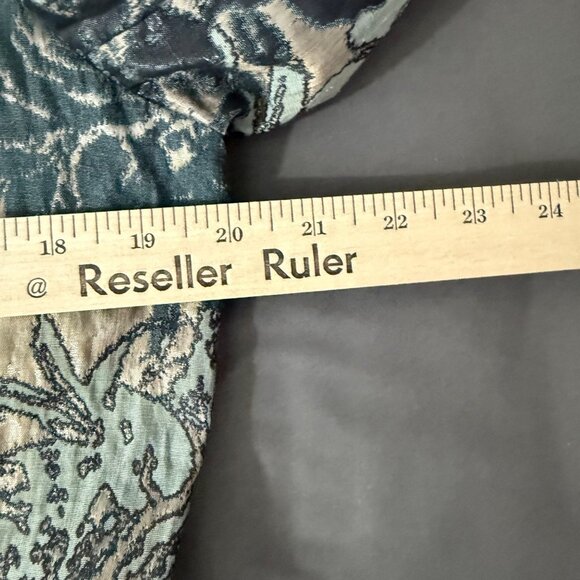 Lafayette 148 Jacket Women's 10 Helena Metallic Brocade Blazer Lined Floral - Picture 10 of 14